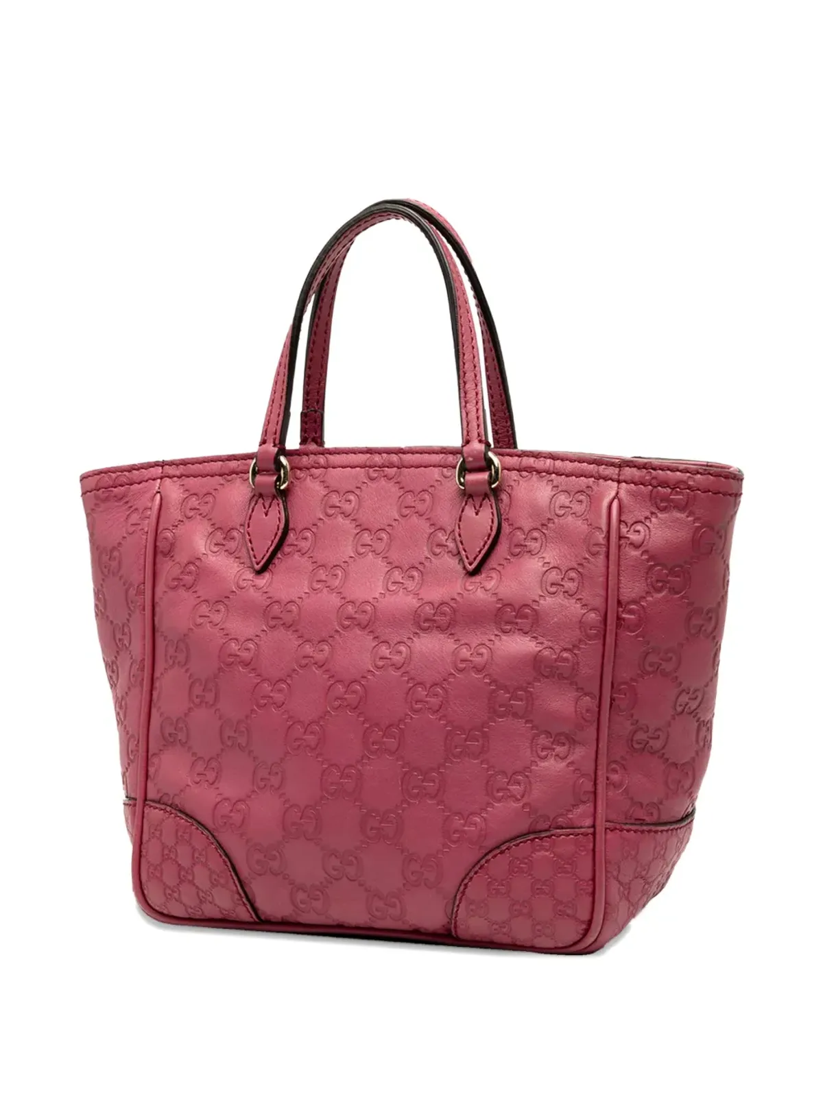 Gucci ビンテージ 2000-2015年 小さめ Guccissima Bree サッチェル ピンク - 画像3