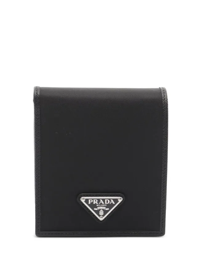 Prada Pre-Owned Prada ビンテージ Tessuto バイフォールド ウォレット コンパクト - ブラックの商品画像