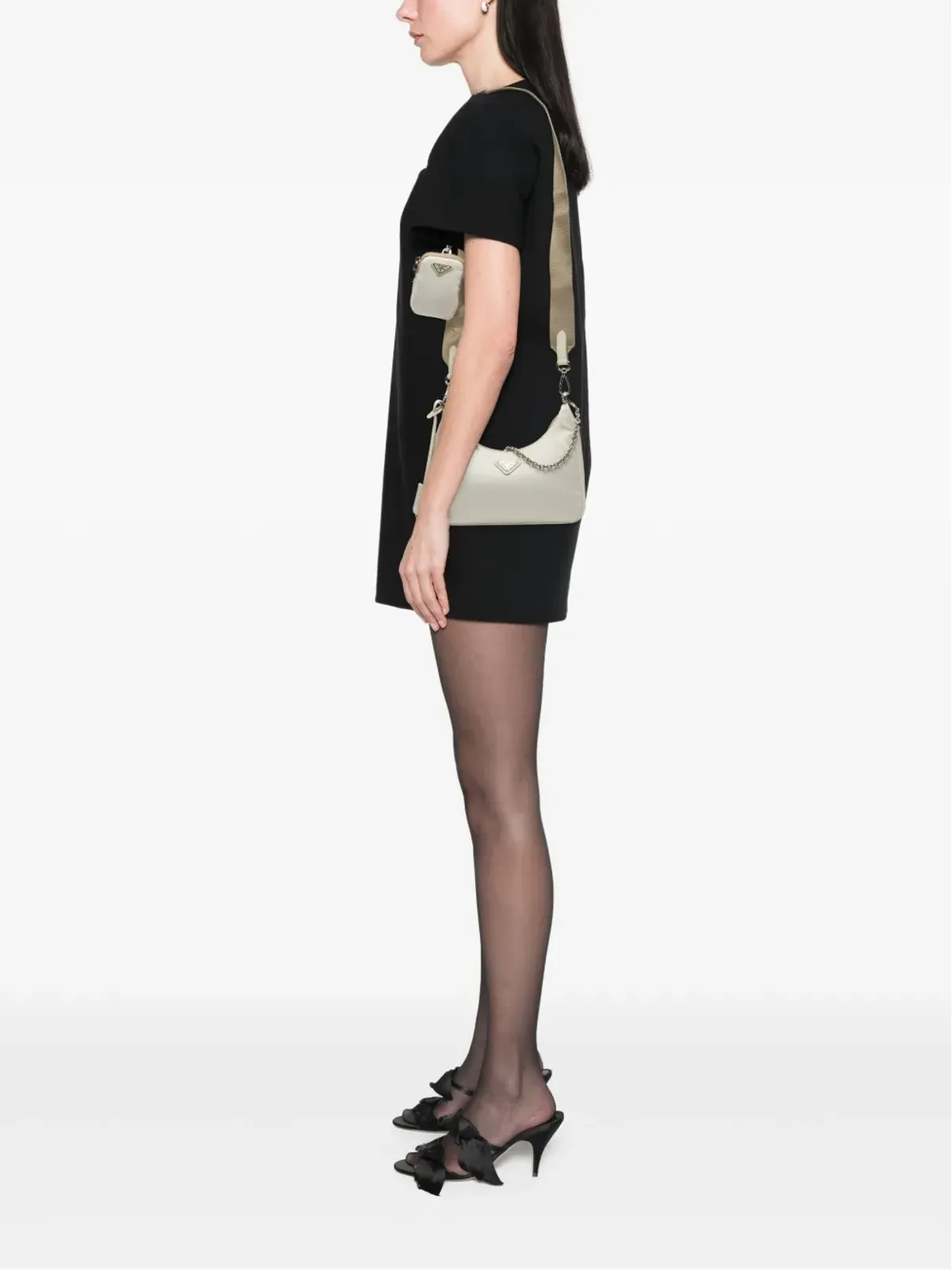Prada Pre-Owned 2019-2025 リ・ナイロン リ・エディション 2005 サッチェル - ホワイト - 画像2
