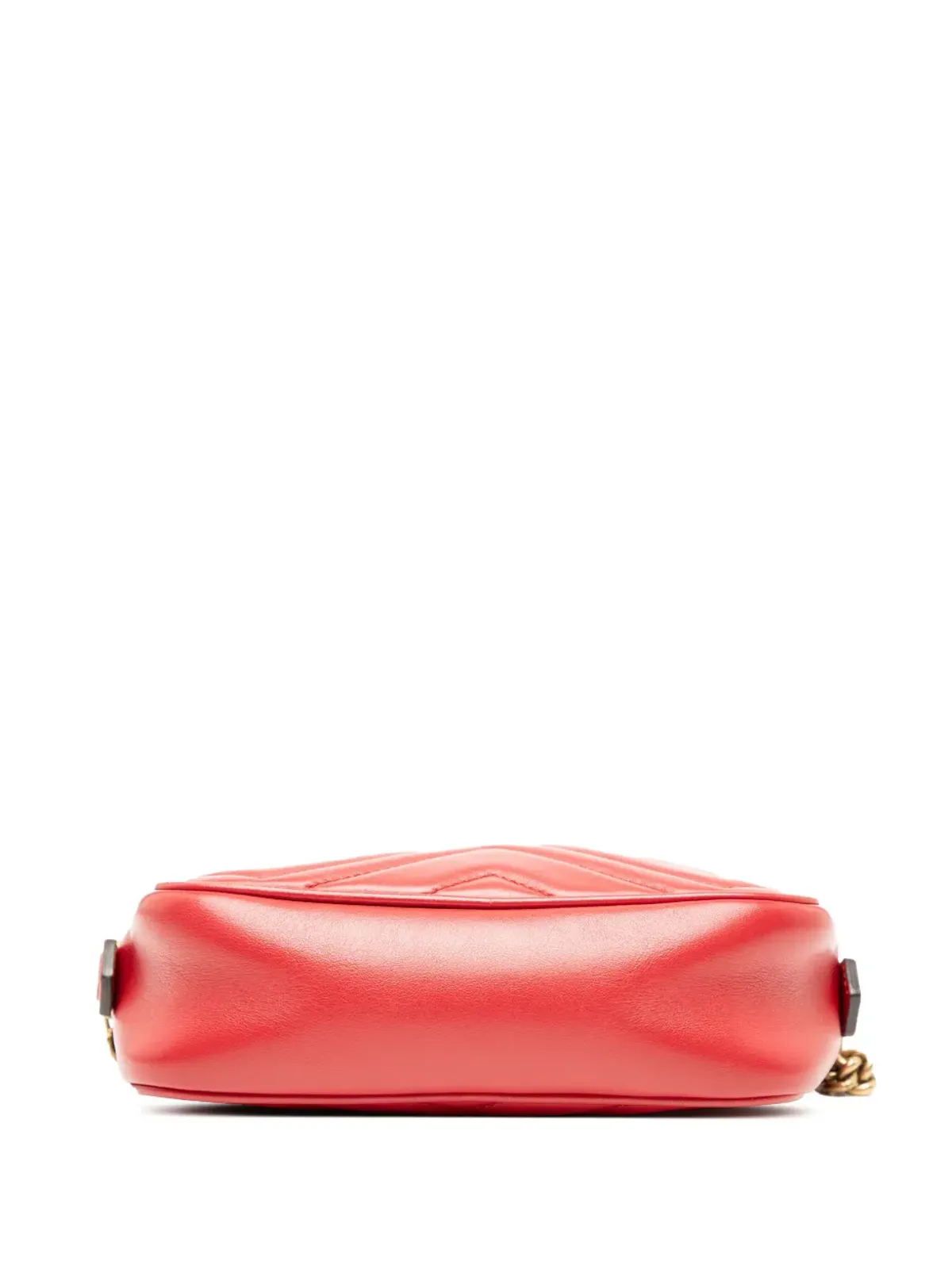 Gucci ビンテージ 2016-2025 ミニ GG Marmont Matelasse Leather クロスボディバッグ - レッド - 画像4