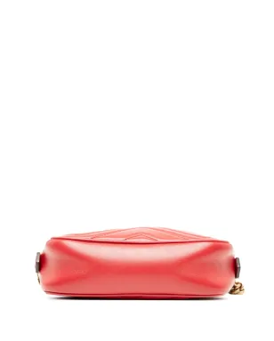 Gucci ビンテージ 2016-2025 ミニ GG Marmont Matelasse Leather クロスボディバッグ - レッド - サムネイル4