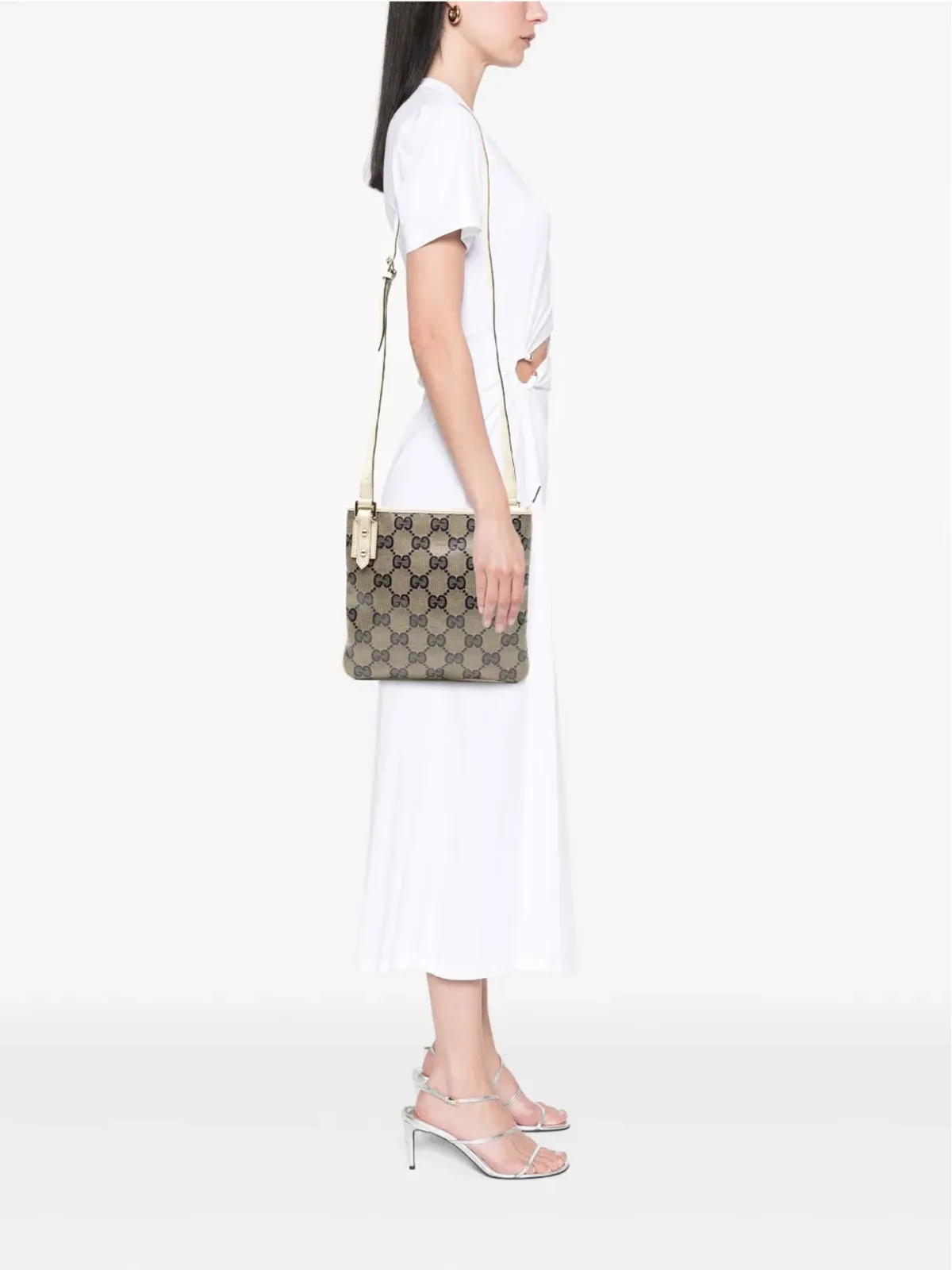Gucci ビンテージ 2000-2015 GG Crystal クロスボディバッグ - ブラウン - 画像2