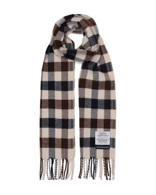 Aquascutum マクロクラブチェック柄タッセル付きスカーフ - サムネイル1