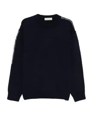 Paura Hotaka クルーネックセーター - Blue - サムネイル1
