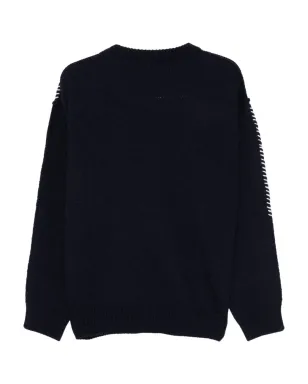 Paura Hotaka クルーネックセーター - Blue - サムネイル2