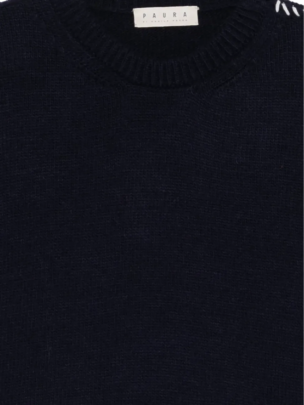 Paura Hotaka クルーネックセーター - Blue - 画像3