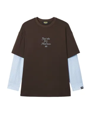 Mini Cream ストライプ袖Tシャツ - サムネイル1