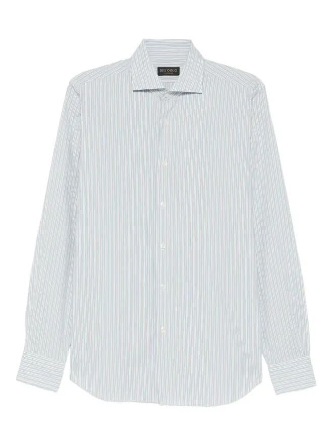 Dell'oglio Dell'oglio ストライプ柄ボタンシャツ - ブルーの商品画像