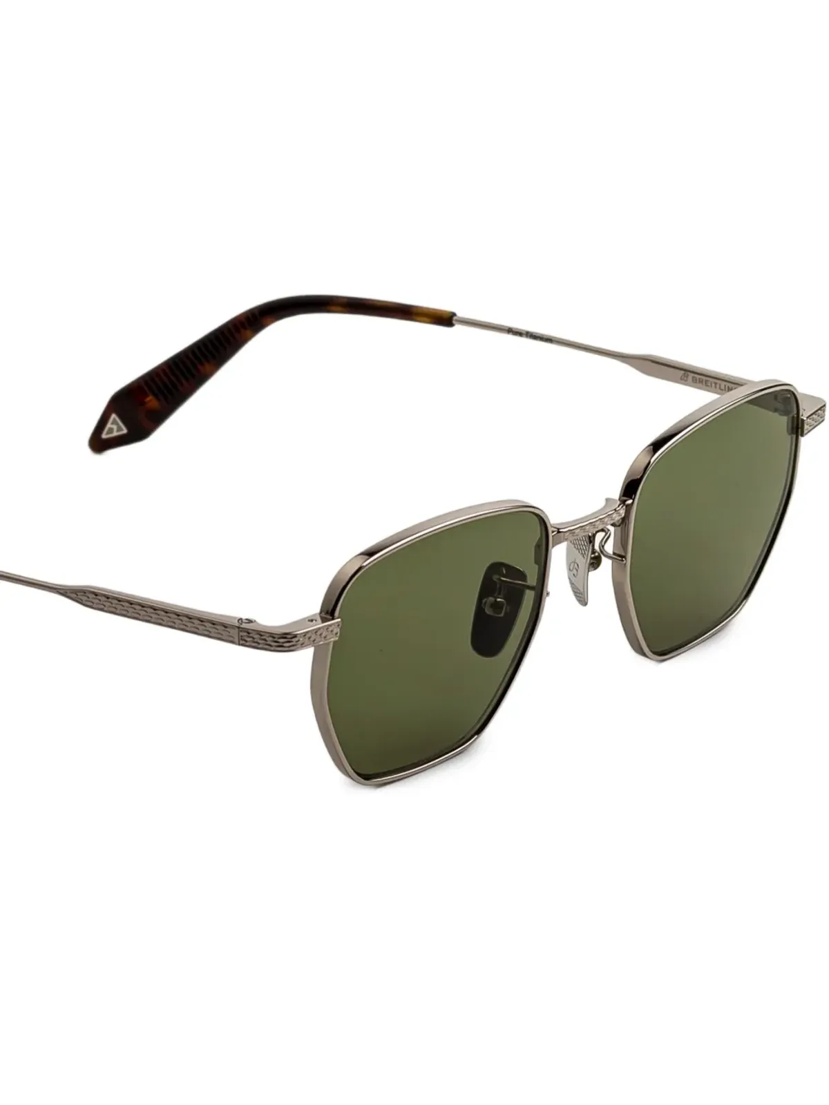 Cutler & Gross Breitling Léman tortoiseshellエフェクト サングラス - シルバー - 画像3