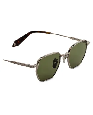 Cutler & Gross Breitling Léman tortoiseshellエフェクト サングラス - シルバー - サムネイル3