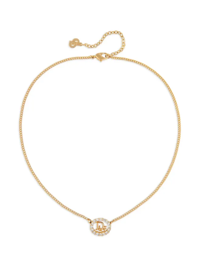 Christian Dior Pre-Owned ビンテージ Christian Dior オーバルペンダントネックレスの商品画像