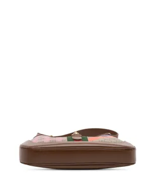Gucci ビンテージ 2016-2025 GGスプリーム ウェブ ジオメトリック ジャッキー1961 クロスボディバッグ - ブラウン - サムネイル4