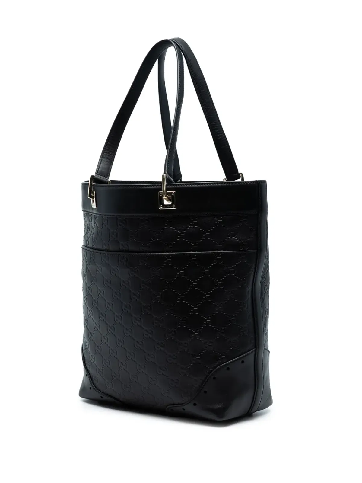 Gucci ビンテージ 2000-2015 Guccissima Punch トートバッグ - ブラック - 画像3