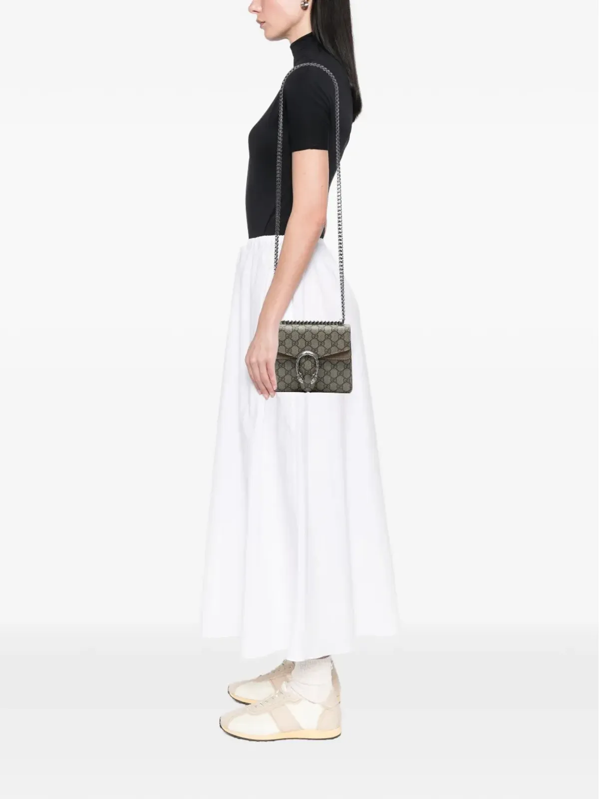 Gucci ビンテージ 2016-2025 GG Supreme ディオニュソス クロスボディバッグ - ブラウン - 画像2