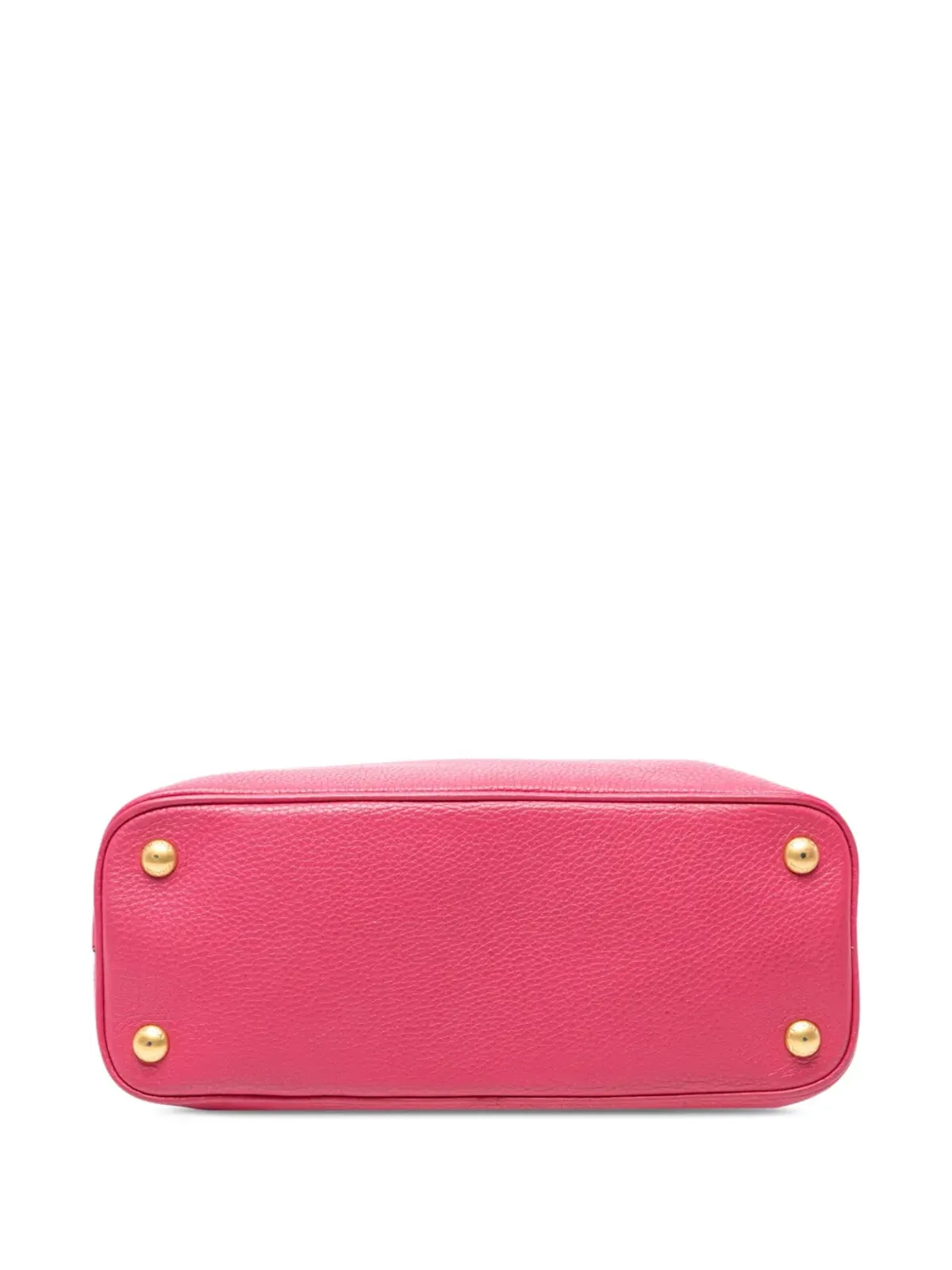 Prada ビンテージ 2000-2025 Vitello Daino ドーム型サッチェル ピンク - 画像4