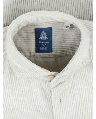 Finamore 1925 Napoli Achille corduroy pocket shirt - Grey - サムネイル3