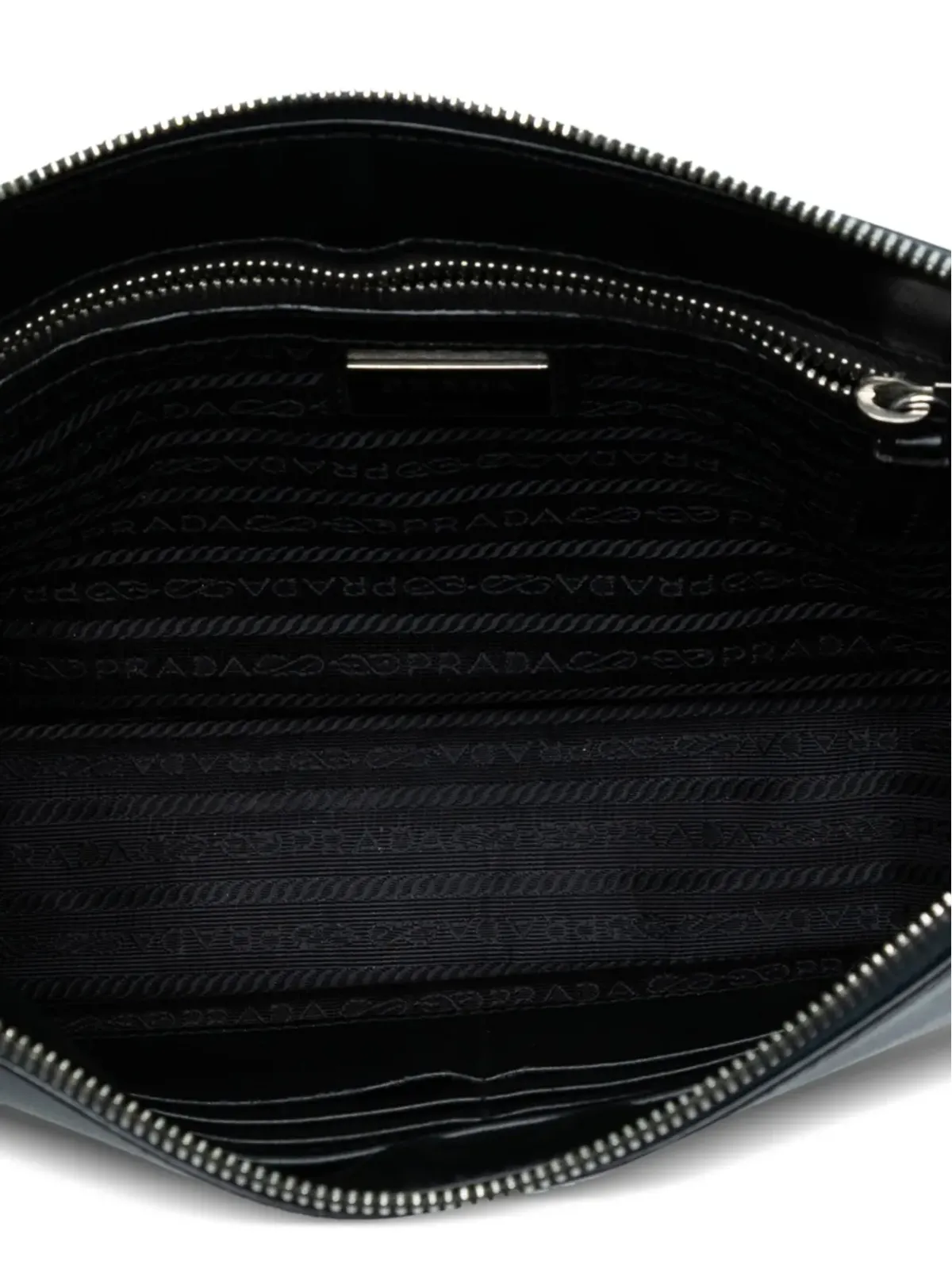 Prada ビンテージ 2013-2025 サフィアーノ クラッチバッグ - ブラック - 画像5