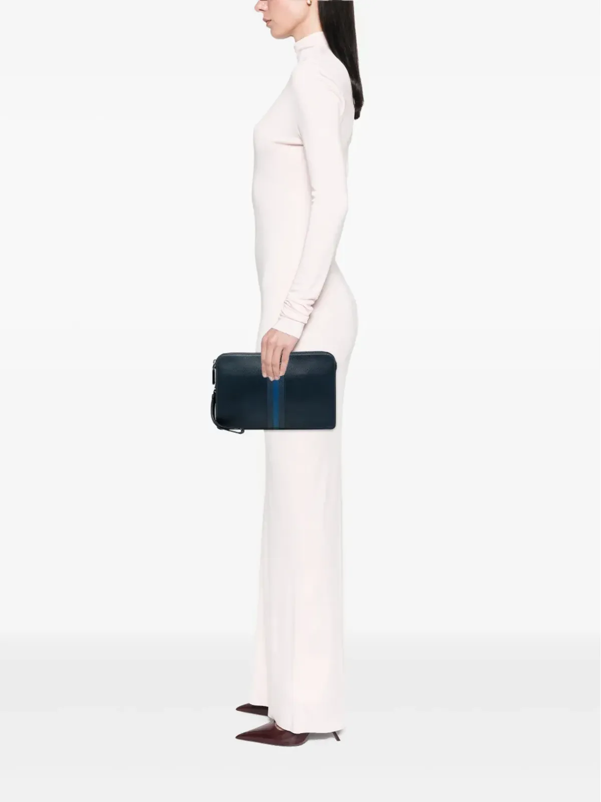 Prada ビンテージ 2013-2025 サフィアーノ クラッチバッグ - ブラック - 画像2