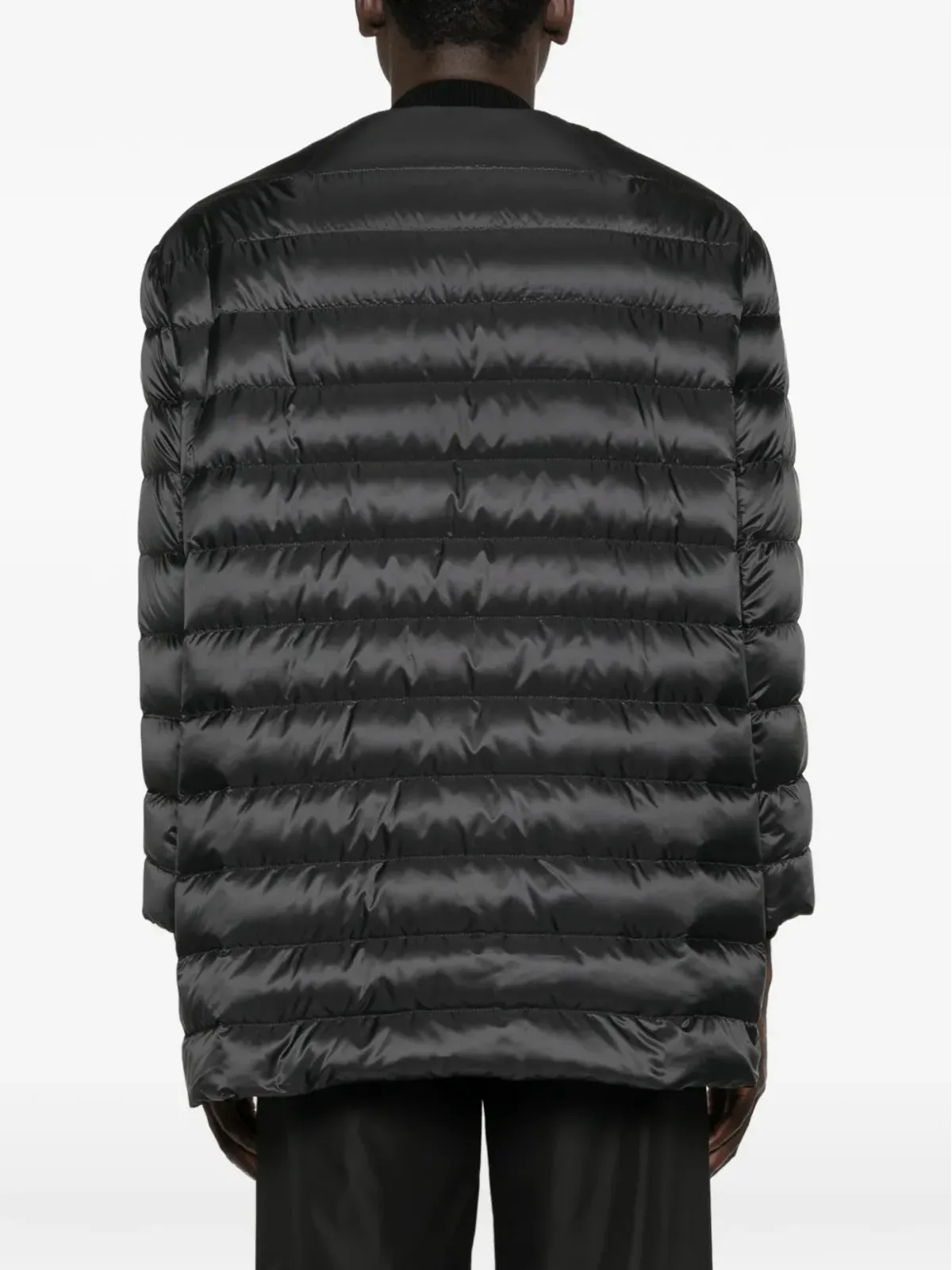 Moncler + Rick Owens フライト ロゴアップリケ付き キルティングジャケット - 画像4