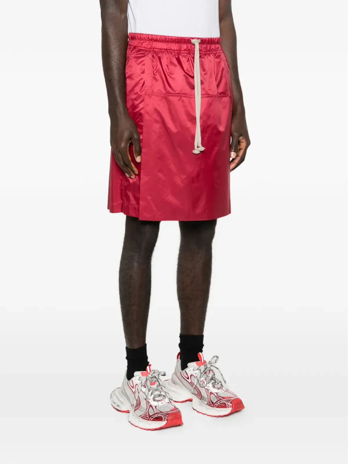 Moncler + Rick Owens ドローストリング・キルトショーツ - 画像3