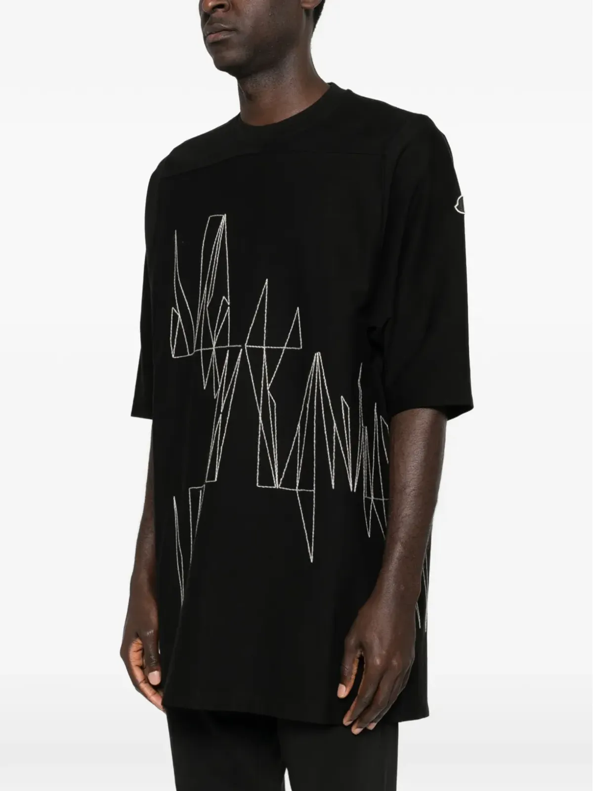 Moncler + Rick Owens ジャンボニット Tシャツ - Black - 画像3