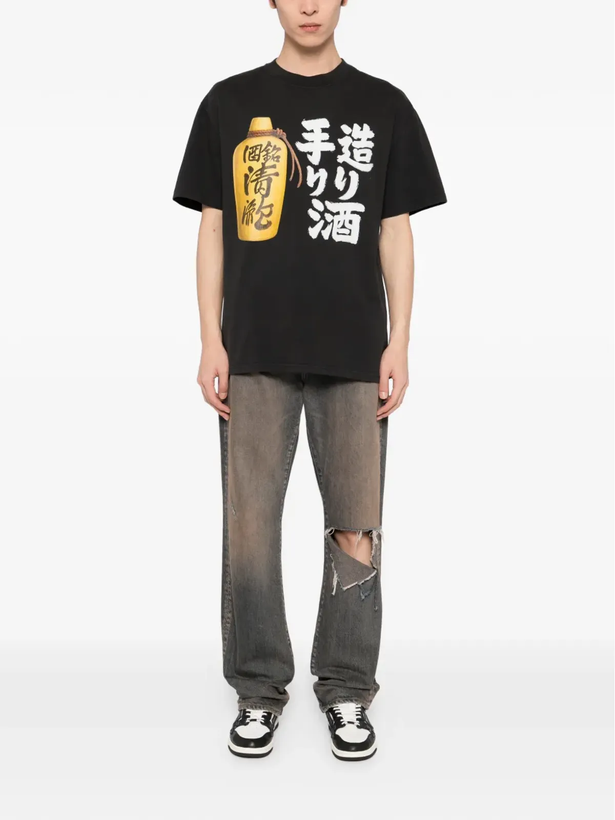 Melt グラフィックプリントTシャツ - 画像2