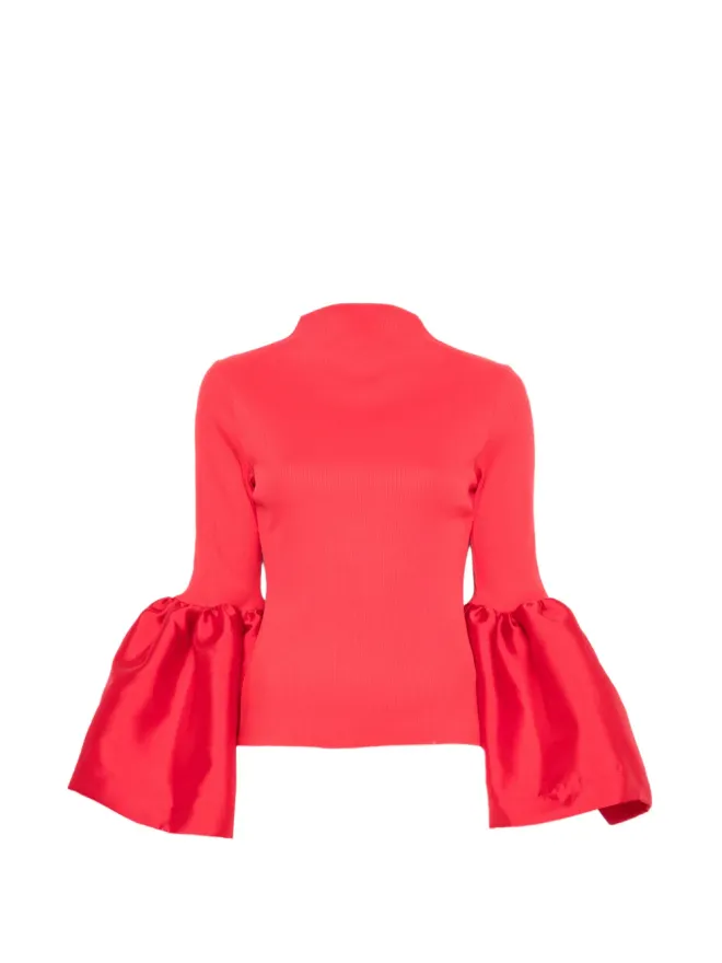 Marques ' Almeida Marques'Almeida フレアカフス・モックネックトップの商品画像