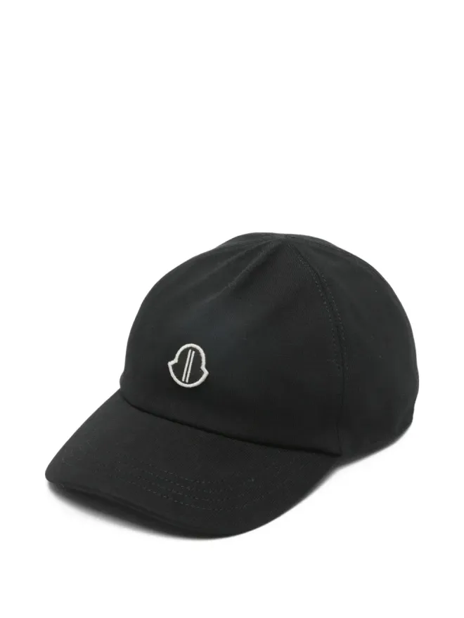 Moncler + Rick Owens Moncler + Rick Owens ロゴパッチ ベースボールキャップ - ブラックの商品画像