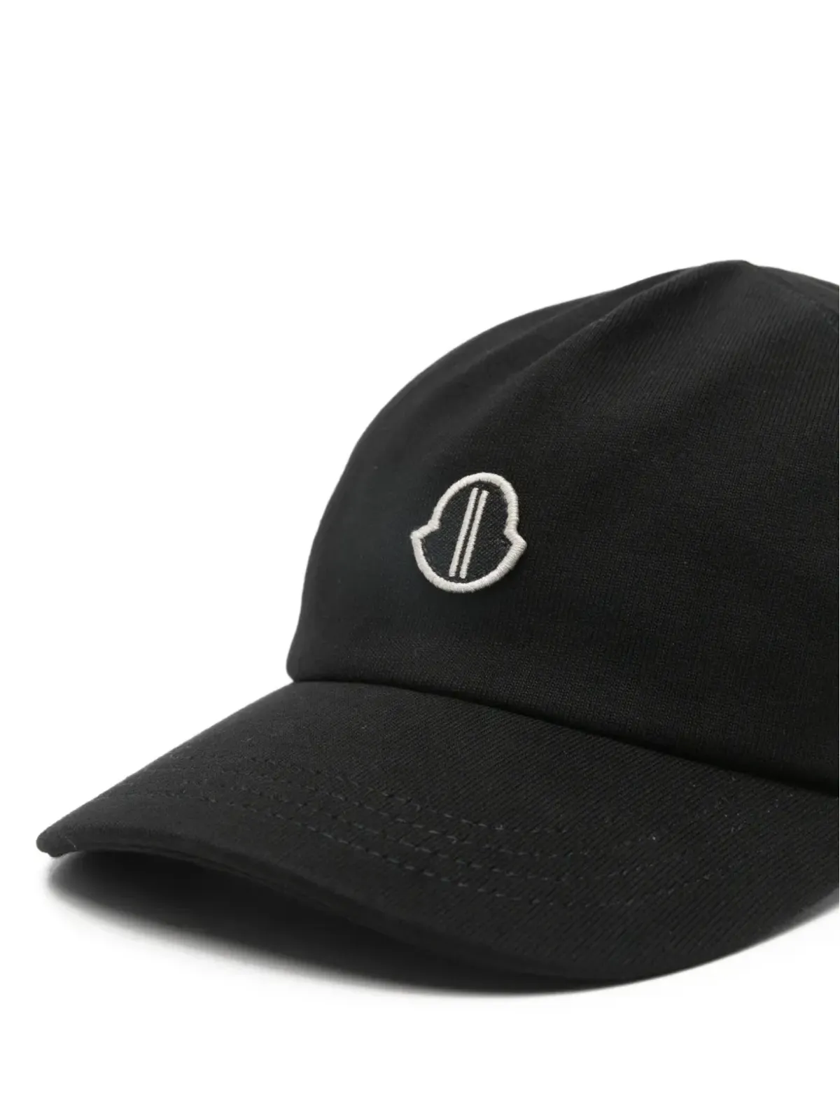 Moncler + Rick Owens ロゴパッチ ベースボールキャップ - ブラック - 画像3