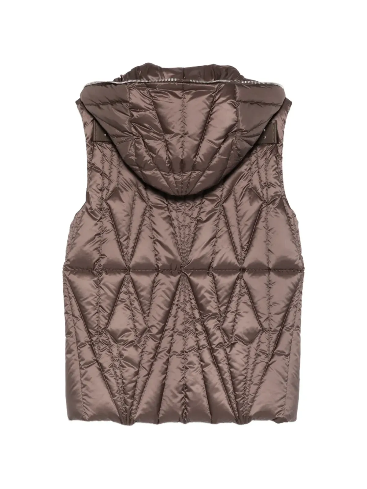 Moncler + Rick Owens フード付きジップベスト - ブラウン - 画像2