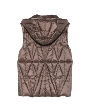 Moncler + Rick Owens フード付きジップベスト - ブラウン - サムネイル2