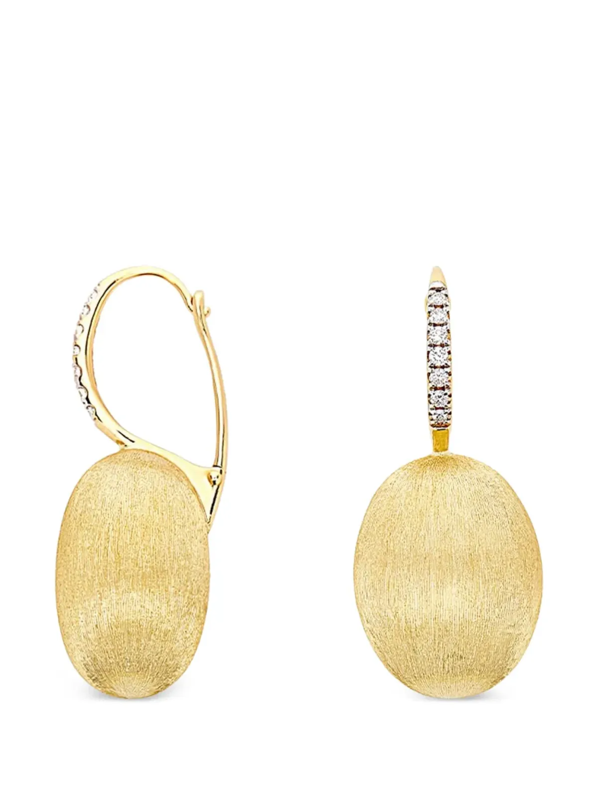 NANIS 18K イエローゴールド 大粒 Ciliegine ダイヤモンド イヤリング - 画像2