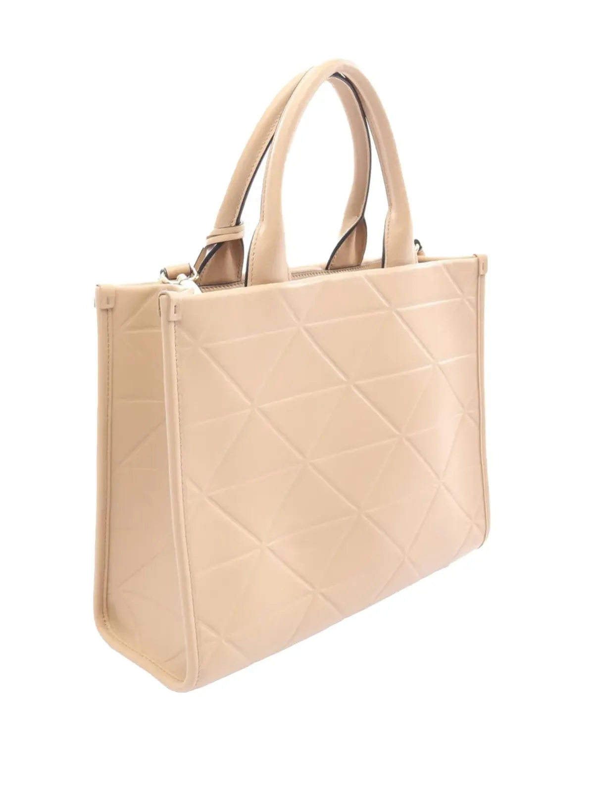 Prada ビンテージ 2010-2025 小さめソフトカーフ シンボル サッチェル ブラウン - 画像3