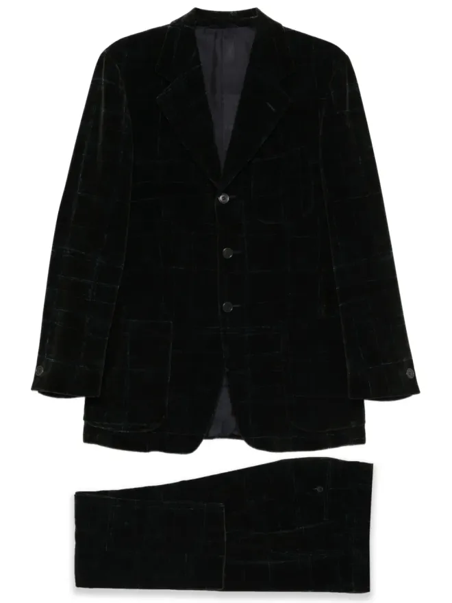 Romeo Gigli Pre-Owned Romeo Gigli ビンテージ 1990年代柄スーツ - グリーンの商品画像