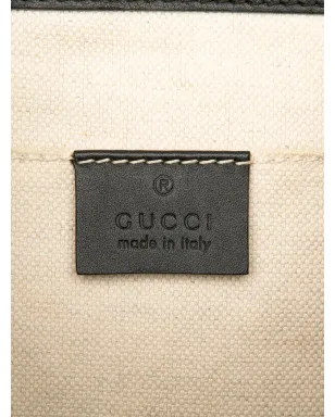Gucci ビンテージ 2016-2025 GG Marmont Leather Web Heart バックパック - ブラック - サムネイル5