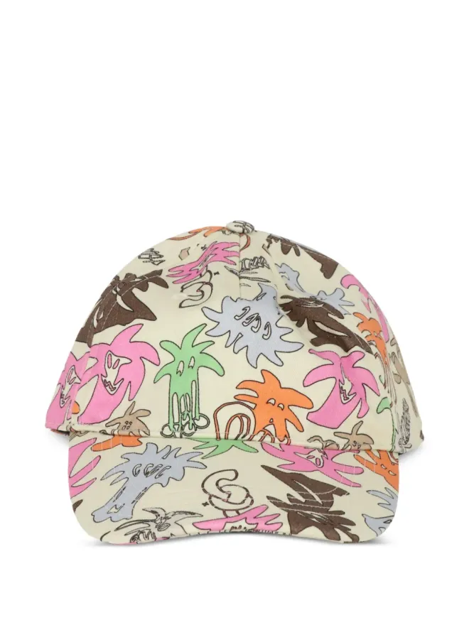 Palm Angels Palm Angels パターン柄ハット（ニュートラルカラー）の商品画像