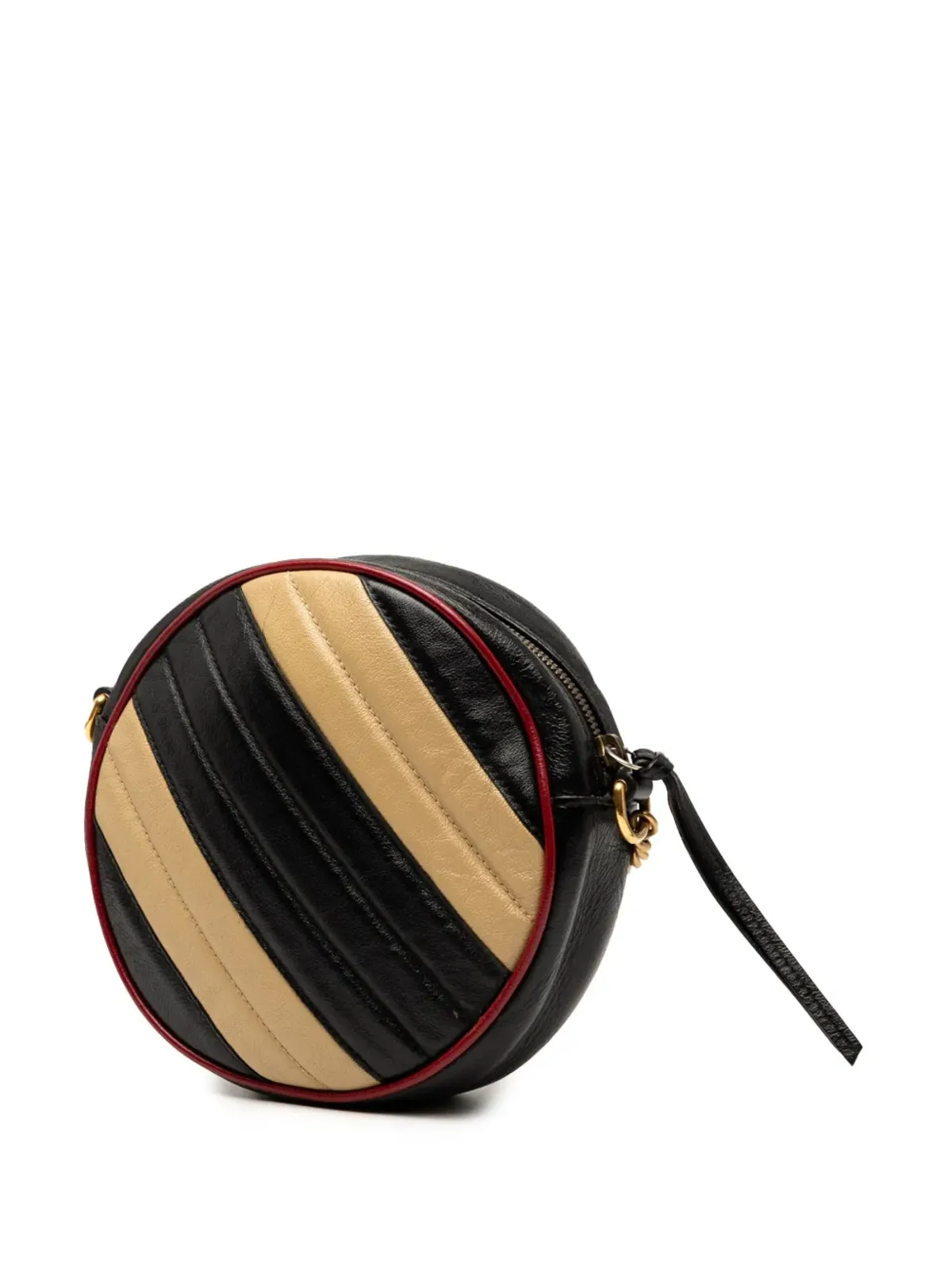 Gucci ビンテージ 2016-2025 ミニ GG Marmont マテレッセ レザー Torchon Round クロスボディバッグ - ブラック - 画像3