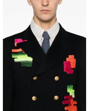 A.N.G.E.L.O. Vintage Upcycling ダブルブレスト刺繍ブレザー - サムネイル5