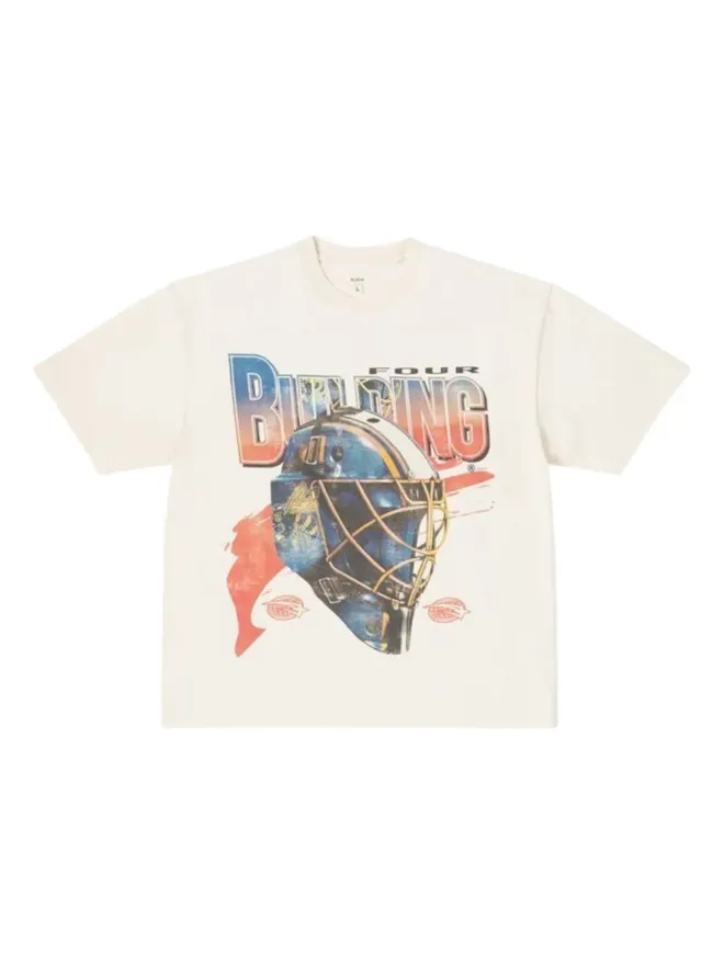 BLDG4 BLDG4 炎プリント Tシャツ - Neutralsの商品画像