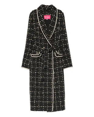 MIAU by Clara Rotescu Bohdi trimmed coat - Black - サムネイル1