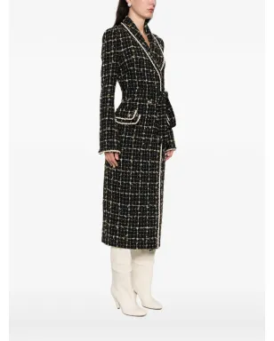 MIAU by Clara Rotescu Bohdi trimmed coat - Black - サムネイル3