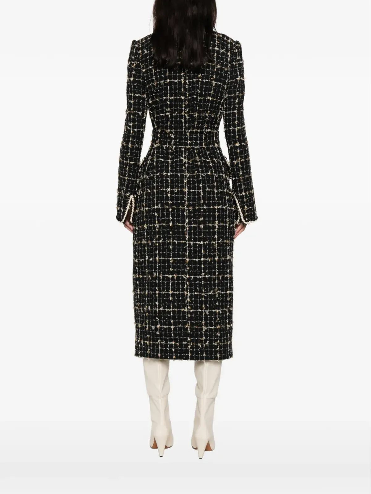 MIAU by Clara Rotescu Bohdi trimmed coat - Black - 画像4