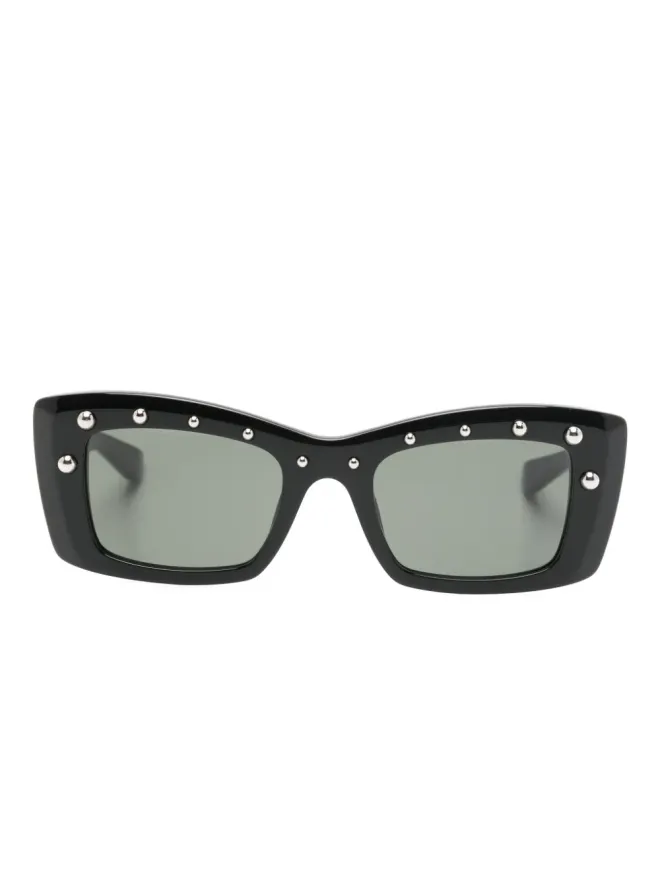 Alexander McQueen Eyewear Alexander McQueen Eyewear スタッズ付き長方形フレーム サングラスの商品画像