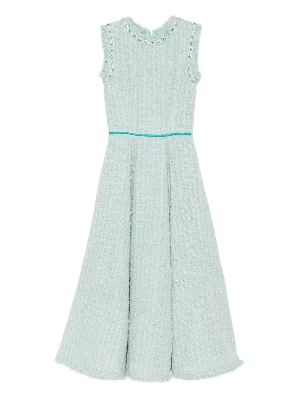 MIAU by Clara Rotescu Azucena embellished-collar midi dress - 画像1