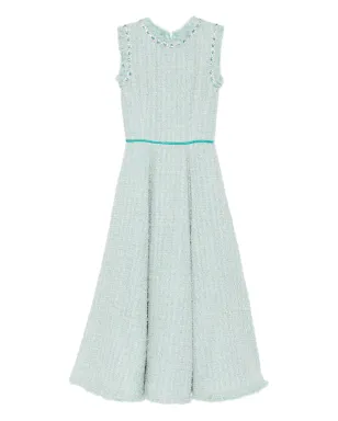 MIAU by Clara Rotescu Azucena embellished-collar midi dress - サムネイル1