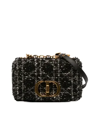 Christian Dior ビンテージ 2023年 スモール ツイード・マクロカナージュ カロ バッグ クロスボディバッグ - ブラック - サムネイル1