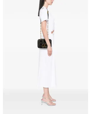 Christian Dior ビンテージ 2023年 スモール ツイード・マクロカナージュ カロ バッグ クロスボディバッグ - ブラック - サムネイル2