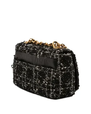 Christian Dior ビンテージ 2023年 スモール ツイード・マクロカナージュ カロ バッグ クロスボディバッグ - ブラック - サムネイル3
