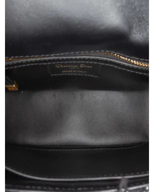 Christian Dior ビンテージ 2023年 スモール ツイード・マクロカナージュ カロ バッグ クロスボディバッグ - ブラック - サムネイル4