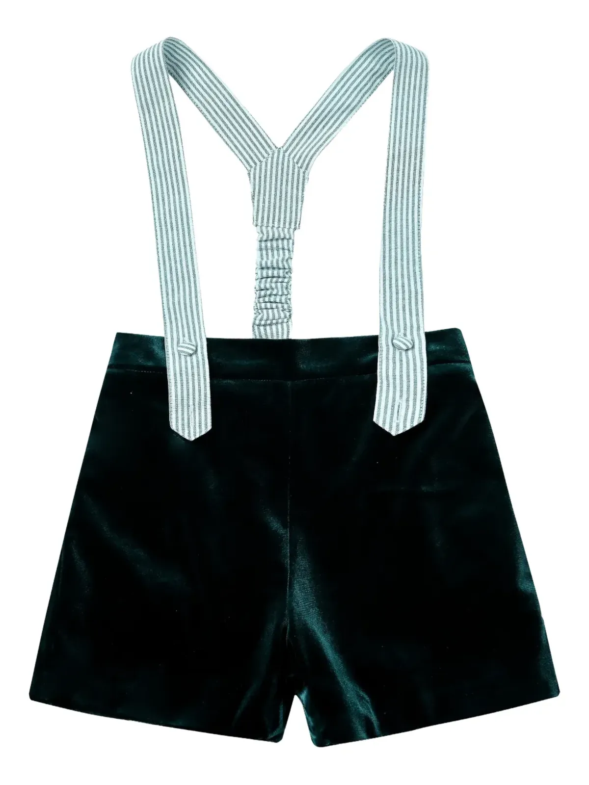 Moustache ベルベットサスペンダーショーツセット（2点セット） - White - 画像4